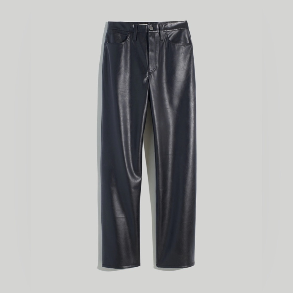 Madewell The Perfect Vintage Wide-Leg Pant: Faux Leather Edition - Picture 3 of 5
